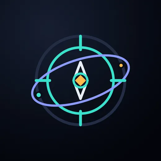 Life Atlas app icon, a small orbital diagram